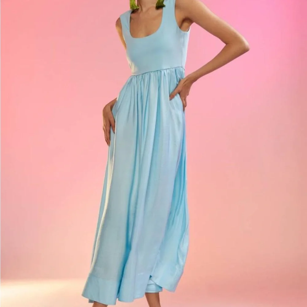 Cynthia Rowley Silk Maxi Dress, M - Picture 7 of 9